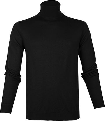 Profuomo Merino Turtleneck Black