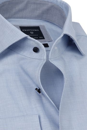 Profuomo Originale Overhemd Print Blauw