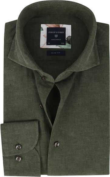 Profuomo Originale Overhemd X Donkergroen