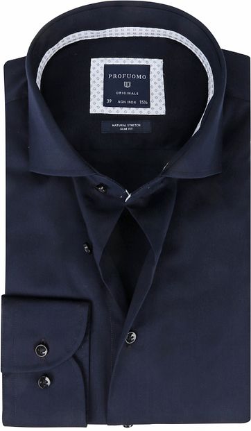 Profuomo Originale Shirt Non-Iron Dark Blue