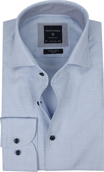 Profuomo Originale Shirt Print Blue