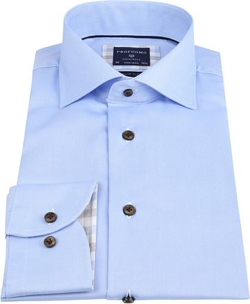 Profuomo Overhemd Oxford Lichtblauw