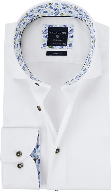 Profuomo Overhemd Sf Cutaway Wit profuomo kopen in de aanbieding