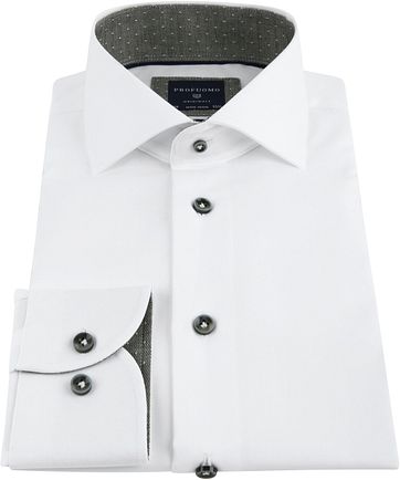 Profuomo Overhemd SF Wit Cutaway