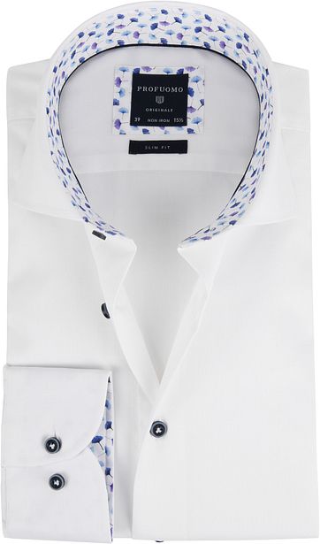 Profuomo Overhemd Wit SF Cutaway