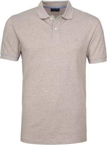 Profuomo Polo Melange Grijs
