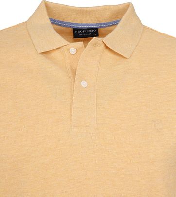 Profuomo Poloshirt Melange Gelb