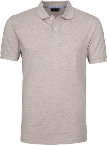 Profuomo Poloshirt Melange Grey
