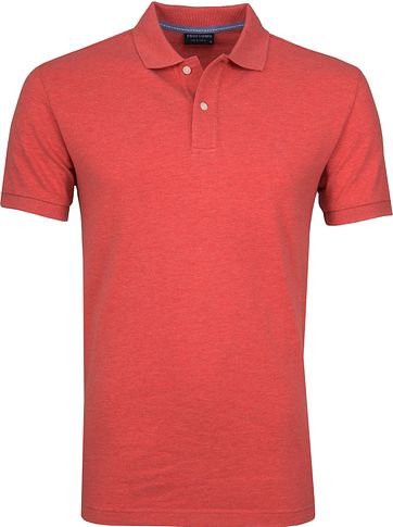 Profuomo Poloshirt Melange Koralle