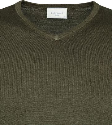 Profuomo Pullover Merino Dark Green