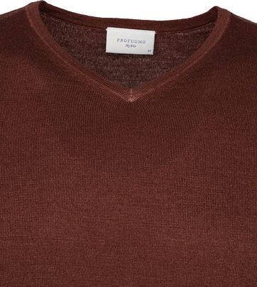 Profuomo Pullover Merino Rust
