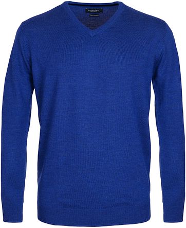 Profuomo Pullover Merino V Hals Royal profuomo kopen in de aanbieding Profuomo Pullover Merino V Hals Royal profuomo kopen in de aanbieding