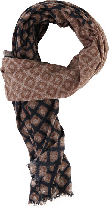 Profuomo Scarf Navy Beige