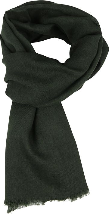 Profuomo Schal Gewoben Dunkelgrün