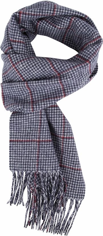 Profuomo Schal Woven Pied De Poule