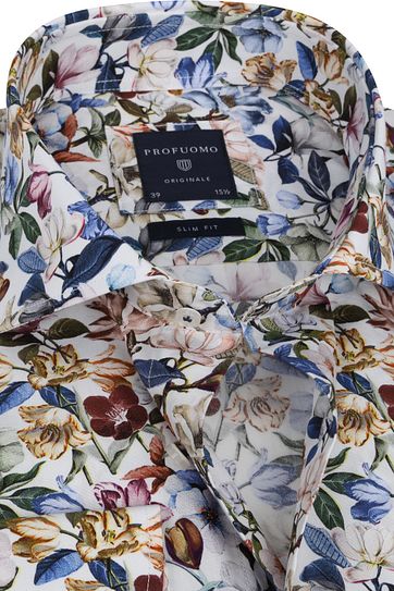 Profuomo SF Shirt Flowers Multicolour