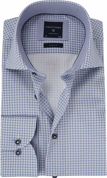 Profuomo Shirt Blue Cutaway SF