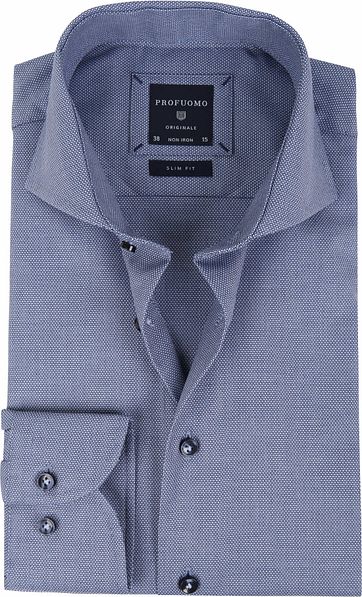 Profuomo Shirt Blue SF Dessin