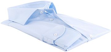 Profuomo shirt Blue + White Contrast