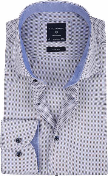 Profuomo Shirt Brown Checks