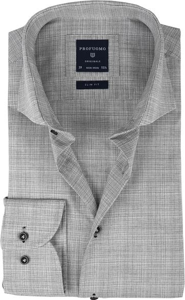Profuomo Shirt CAW Melange Grey