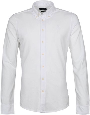 Profuomo Shirt Garment Dyed Button Down White