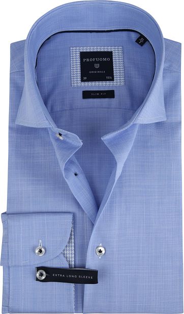 Profuomo Shirt Melange Blue SL7