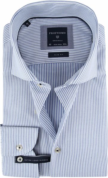 Profuomo Shirt SF SL7 Blue Stripes