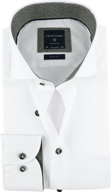 Profuomo Shirt SF Wit Cutaway
