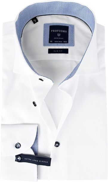 Profuomo Shirt SL7 White Fine Twill CAW