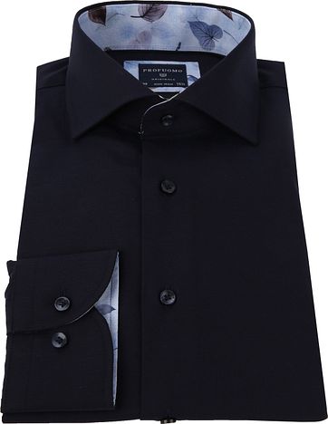 Profuomo Shirt Solid Navy