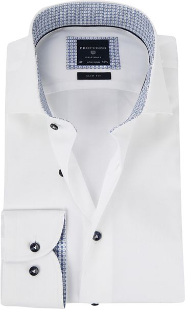 Profuomo Shirt White Cutaway SF