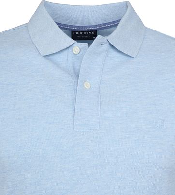 Profuomo Short Sleeve Poloshirt Hellblau