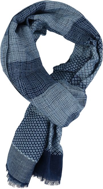 Profuomo Sjaal Dessin Blauw