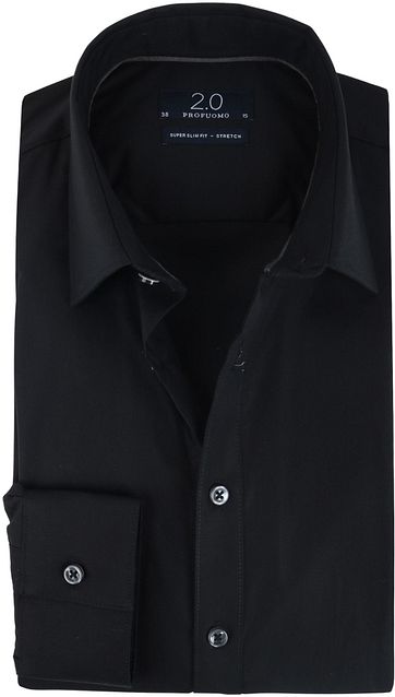 Profuomo Skinny Fit Hemd Schwarz