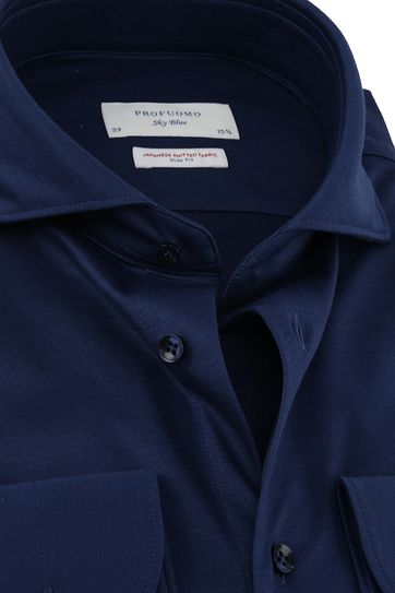 Profuomo Sky Blue Japanese Knitted Navy