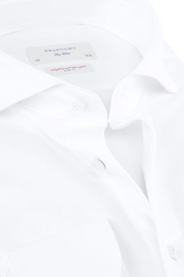 Profuomo Sky Blue Japanese Knitted White