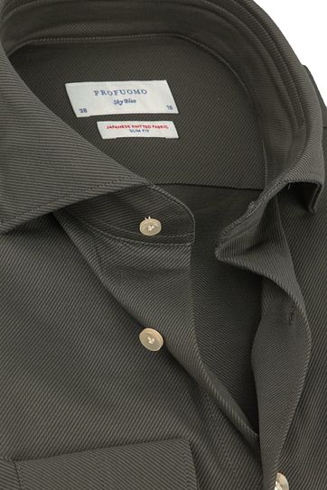 Profuomo Sky Blue SF Overhemd Dark Green