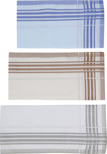 Profuomo Taschentücher Set 3 Stück Hell