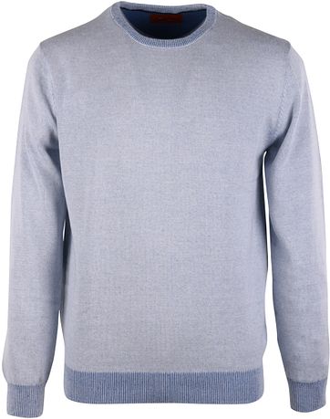 Pullover O-Hals Blau