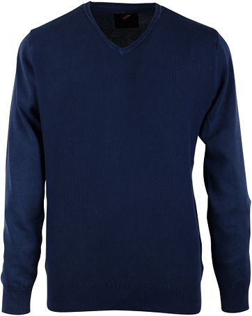 Pullover Washed Grain Navy