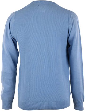 Pullover Washed Korrel Lichtblau