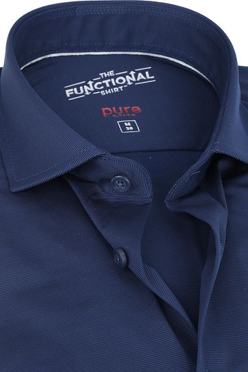 Pure Functional Hemd Donkerblauw