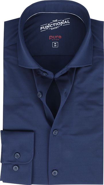 Pure Functional Overhemd Donkerblauw