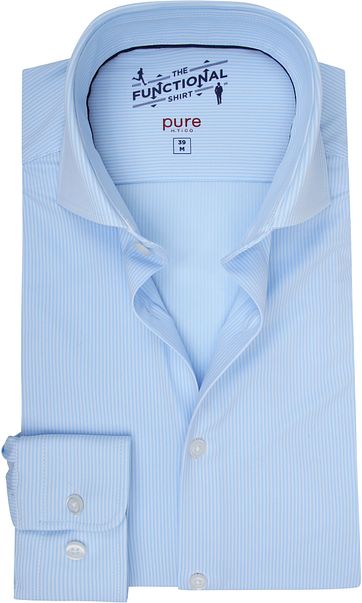 Pure H.Tico The Functional Shirt Streifen Blau