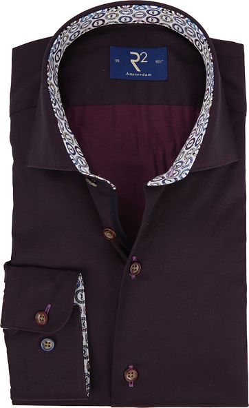 R2 Hemd Lila Twill