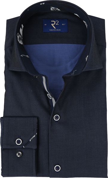 R2 Hemd Navy Feiner Twill