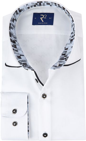 R2 Hemd Twill Weiß