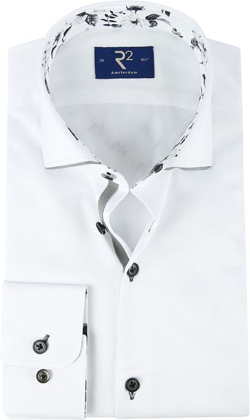R2 Hemd Uni Blume White
