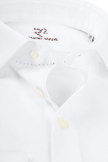 R2 Overhemd Uni Handgemaakt Wit 